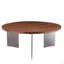 Table basse ronde en bois de noyer-892817492