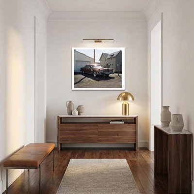Good Black Art – “Glenside Lincoln (or Whitewall Tires)” Wall Art by Stanley Collins | Limited-Edition Framed Photographic Print