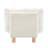 Upholstered Kids Chair With Tufted Back And Seat And Solid Wood Legs