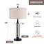 Lampe de table 26 po USB et chaîne de type C
