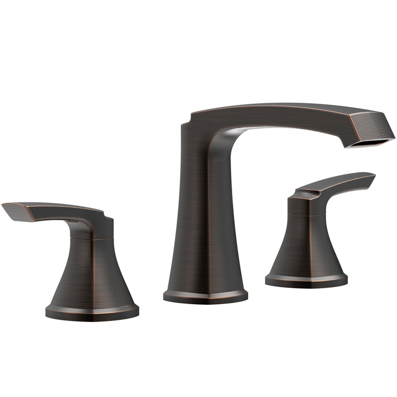 Waterfall Widespread 3-hole Bathroom Sink Faucet in Oil Rubbed Bronze, Oil Rubbed Bronze