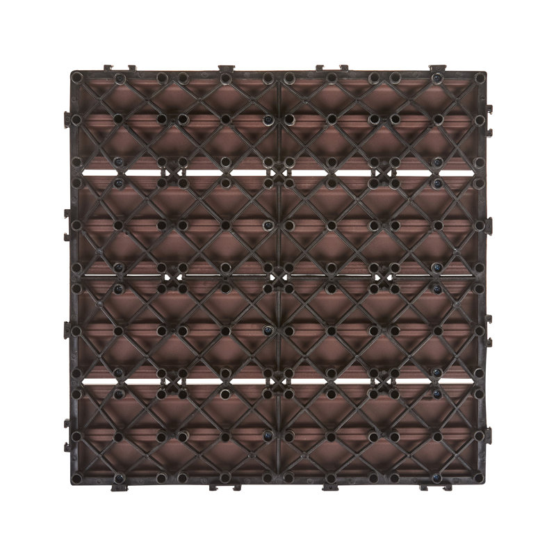 Outdoor Flooring ATELETA Wood-Plastic Composite (WPC), Brown