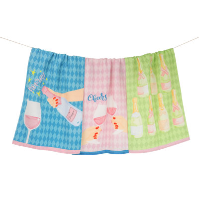 Cheers & Champagne Kitchen Towel Set