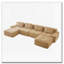 Canapé modulaire en tissu Corduroy-1695012735