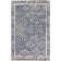 Tapis bleu foncé / beige en laine noué à la main Sala