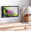 "Pierres de basalte et impression sur toile orchidée"-1741632028