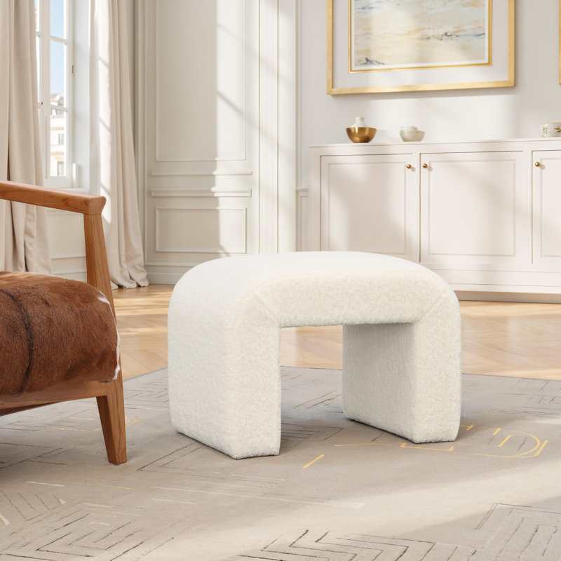 Kenneth Sheepskin Bench, Cream