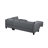 104.5" Upholstered Sofa,Chaise & Ottoman