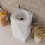 Homary 4.33'' Tall Stone Circular Pedestal Bathroom Sink