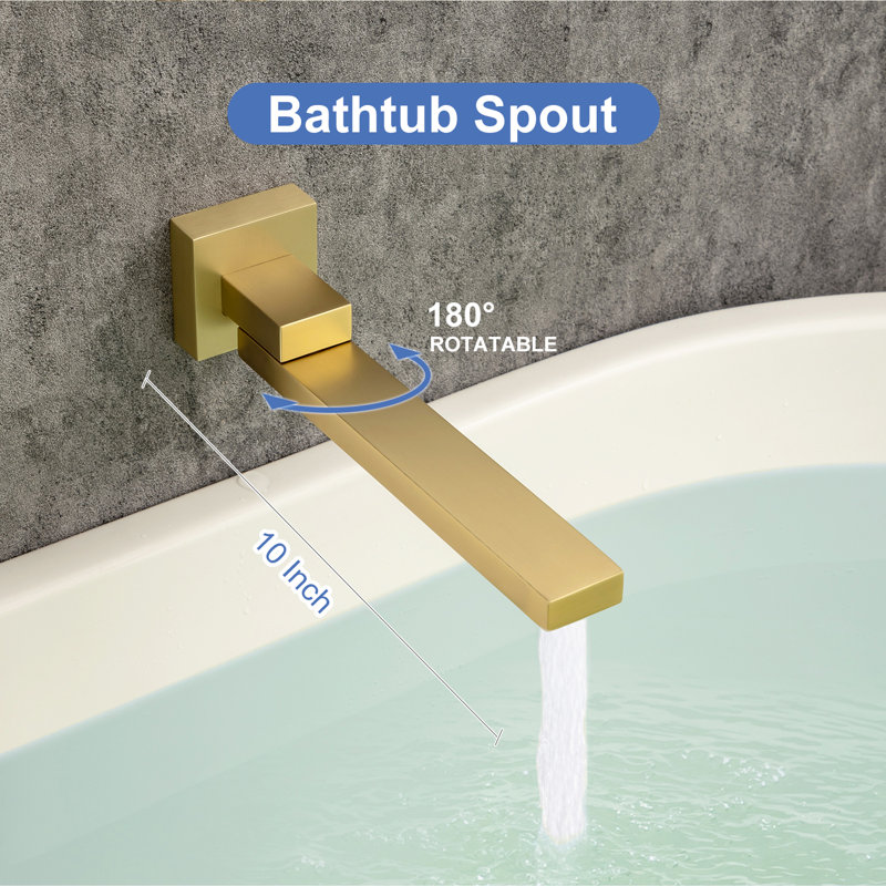 All-In-One Kit with Rough in-Valve, Brushed Golden