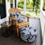 Repose-pieds gonflable d'extérieur résistant à la décoloration avec repose-pieds pour la terrasse, le jardin, le camping et l'intérieur