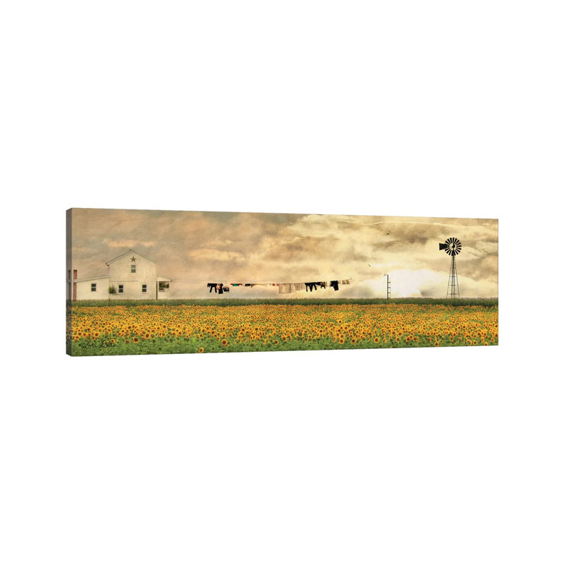 Laundry Day by Lori Deiter - Wrapped Canvas Panoramic Print, 30.48 cm H x 91.44 cm W x 3.175 cm D