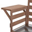 Îlot de cuisine en bois massif 65‘H-874028047