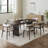 79" Soild Wood Dining Table with Double Pedestal Base &  Oval Tabletop -1162208922