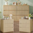 3-Piece Natural Wavy Bedroom Furniture Set