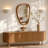 Solid Wood Asymmetrical Accent Mirror-1112668568-1112668575