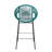 Outdoor Patio Faux Wicker Barstool Set Of 2 With Ergonomic Design And Weather-Resistant PE Construction.-254394819