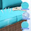 Ensemble modulaire de conversation modulaire en rotin pour 8 personnes avec 2 tables basses-957366763