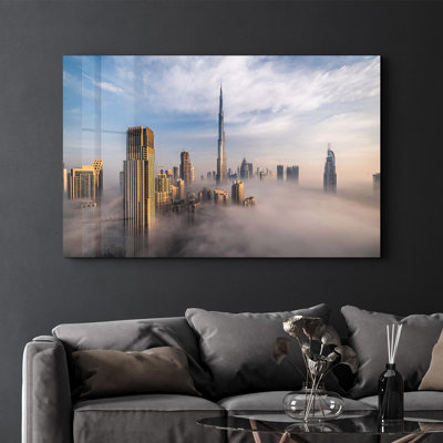 Peinture murale élégante en verre trempé 18,1 po x 28,3 po | 100% verre trempé, épaisseur: 0,16 pouce | Imprimé UV pour des couleurs éclatantes et une durabilité | Parfait pour la décoration intérieure et l'esthétique moderne