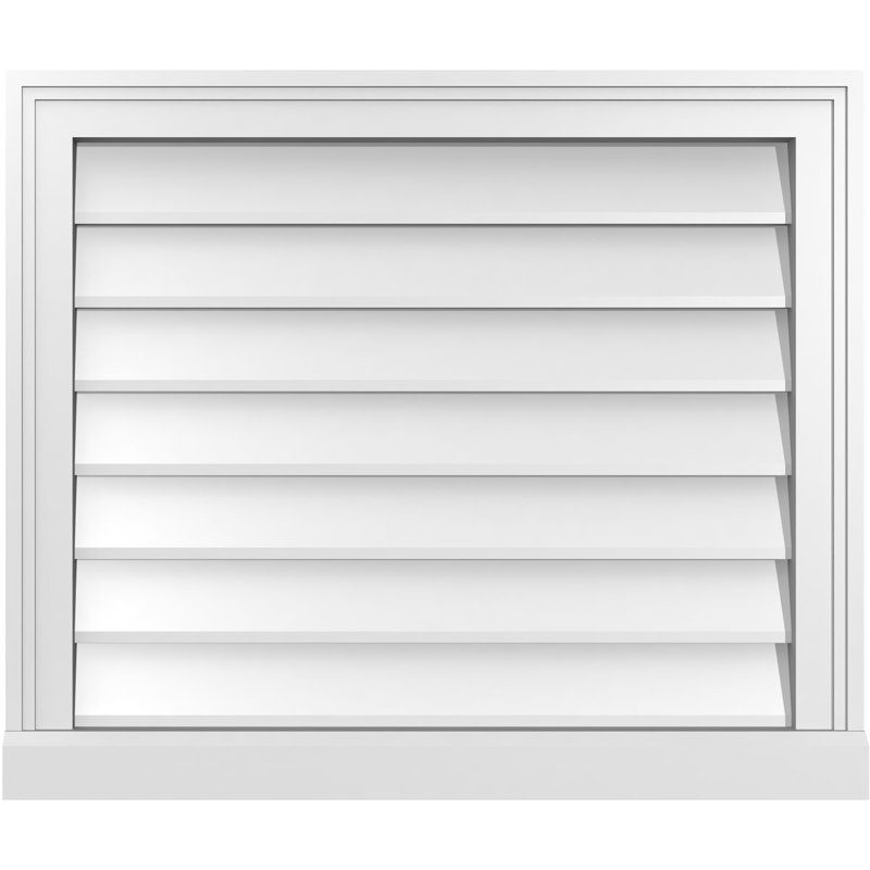 Cadre de seuil Brickmould, brun clair apprêté, H 22 po x l 26 po x P 2 po