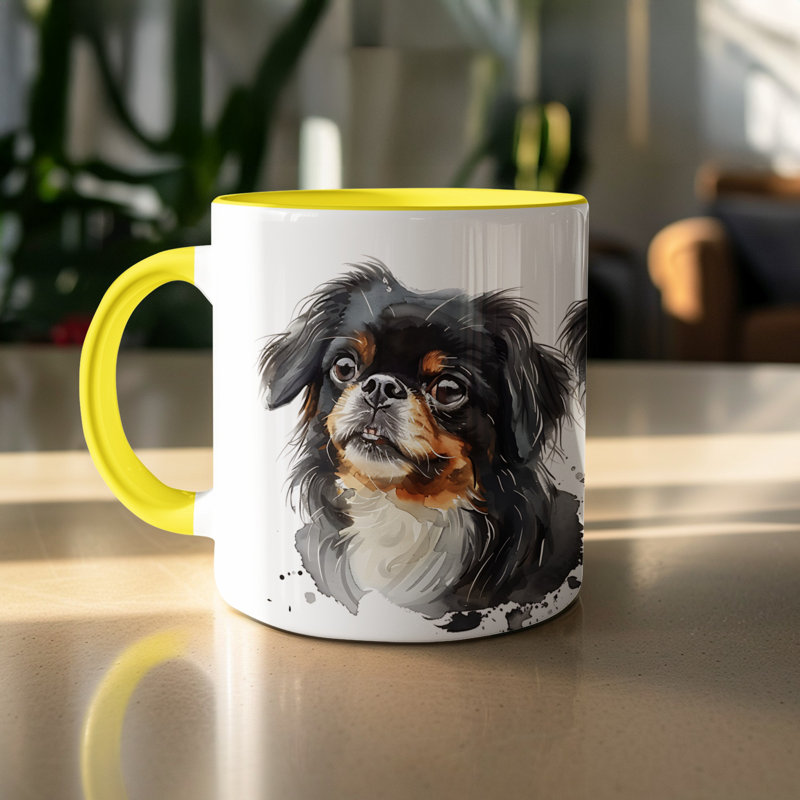 Ceramic Coffee Mug, 4, Yellow