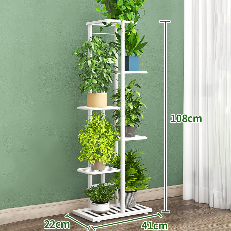 Plant Stand 6 Tier, White