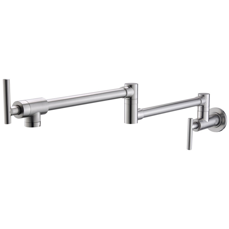 Robinet remplisseur de pot, robinet de cuisine mural, robinet de cuisine pliable, robinet de machine à café avec bras articulés doubles articulés, style A