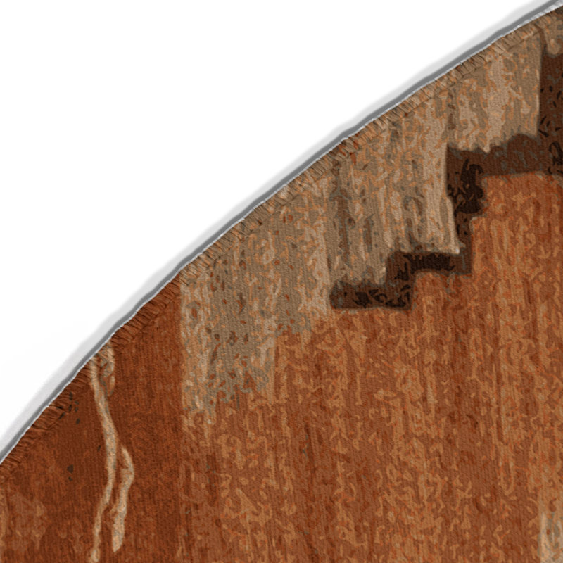 Tapis intérieur et extérieur Adobe Charm, Rond 5 pi