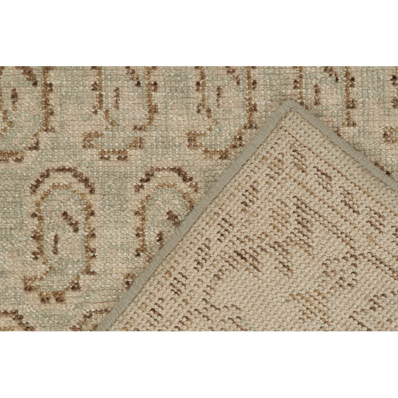 One-of-a-Kind Hand-Knotted Runner 3'1" x 9'11" Cotton Area Rug in Ivory/Brown