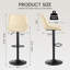 Tabourets de bar pivotants réglables, tabouret de bar à hauteur de comptoir avec repose-pieds, chaises de bar modernes en cuir synthétique pour îlot de cuisine, salle à manger, beige-482784143-482784132