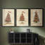 Christmas Holiday Art CDLVI - Toile tendue avec châssis sur mesure - 3 pièces-875276934-875276928