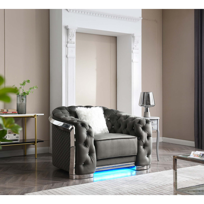 Chaise d'appoint sophistiquée