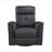 Black Leather Upholstered Swivel Glider Reclining Chair Luxury Living Room Furniture Comfort Chair 1Pc Plush Comfort-128515357