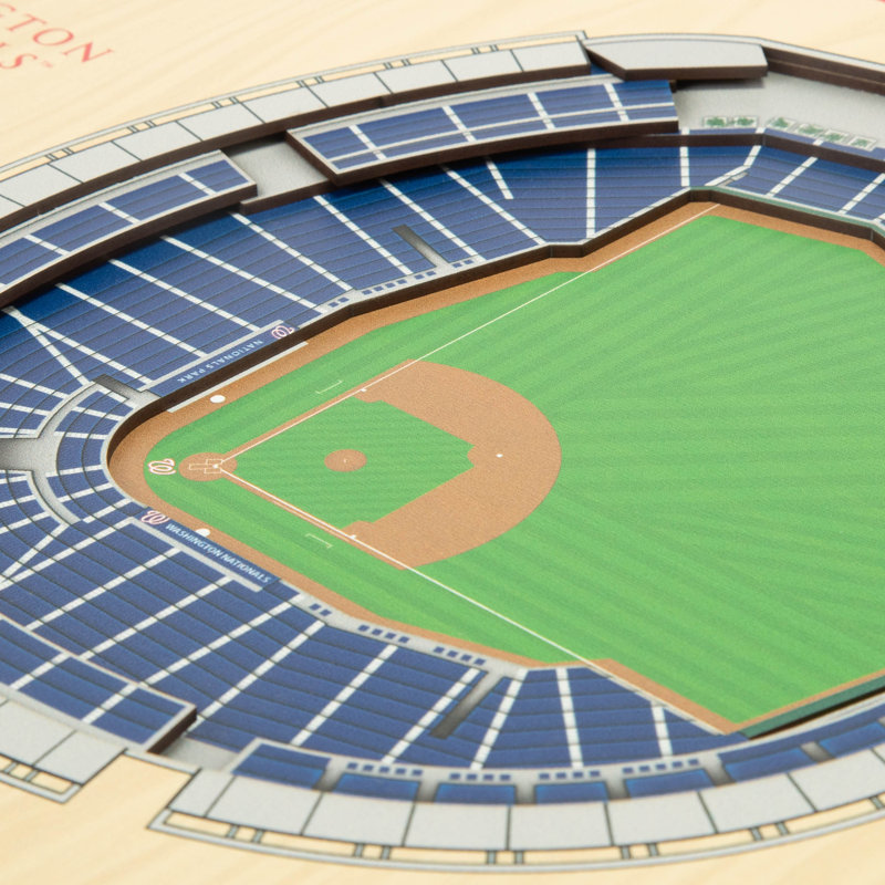 MLB 5-Layer StadiumViews 3D Wall Art, Washington Nationals