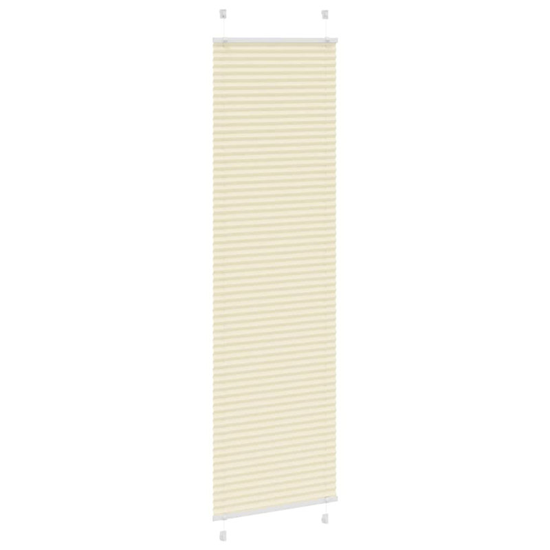 Room Darkening Pleated shade, Cream, 60cmW x 200cmL