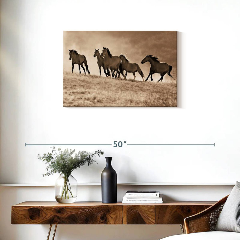 Brampt Kicking Dust, 20" H x 30" W