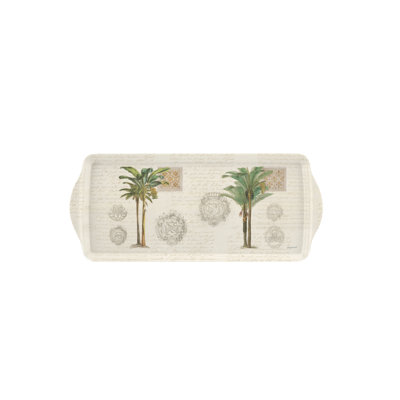 Pimpernel Vintage Palm Study Melamine Sandwich Tray 15.1X6.5"