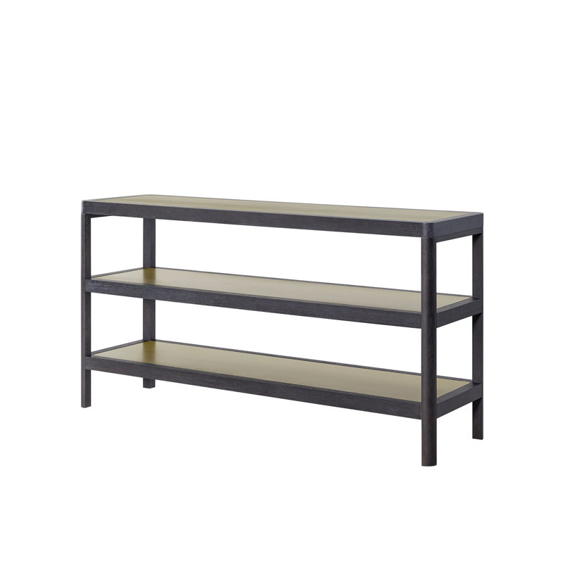 Console Table W/ Metal Insets