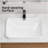 Ceramic Undermount Bathroom Sink 22.05" X 15.36" X 6.7" - White Porcelain Vessel Basin, Seamless Design For Vanity Countertop-125216391