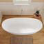 Baignoire profonde autoportante à surface solide 53 po Fslefay