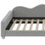 Canapé-lit simple en tissu Sherpa rembourré avec dossier en forme de nuage-350346238