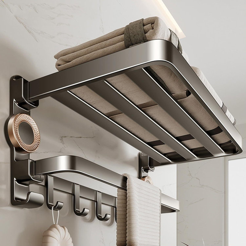 Porte-serviettes de salle de bain double