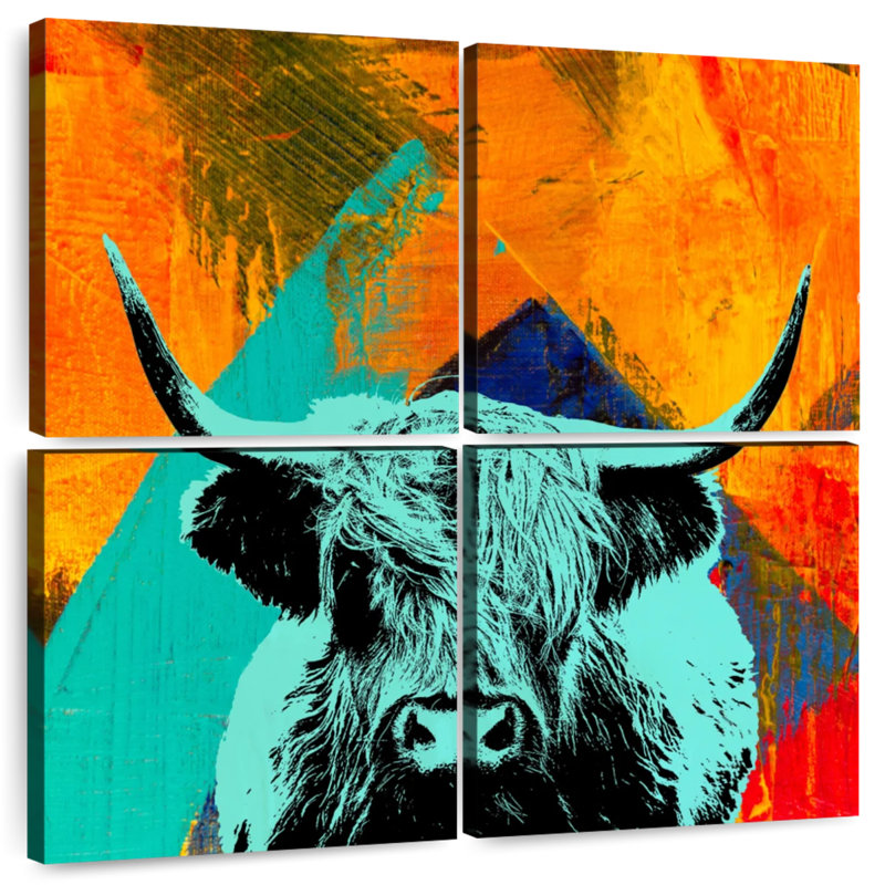Brampt Highland Cow VI, H 26 po x l 26 po
