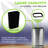 10.5 Gal. Stainless Steel Rectangular Touchless Open Top Trash Can with Liner