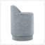 Tabouret de coiffeuse 18 po rembourré en tissu bleu clair-132761021