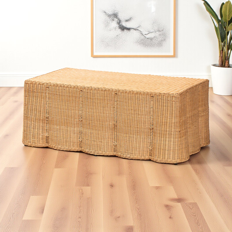Table basse en rotin Leyna