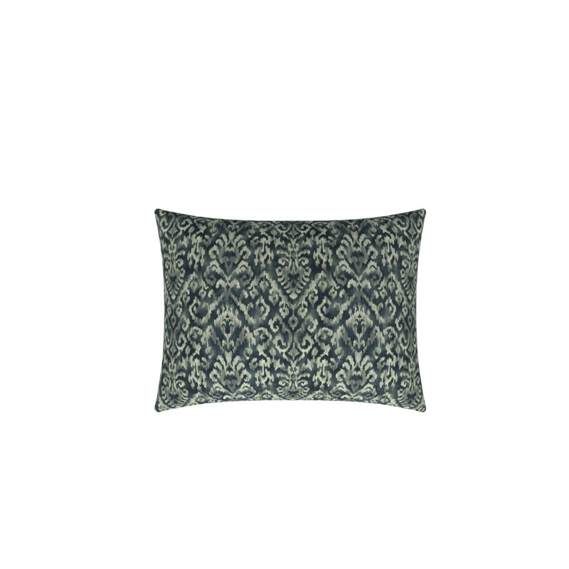 Jakarta Lumbar Pillow Cover & Insert, Pewter, 15" x 20"