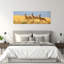 «Three Fawns Leaping Contemporary, cerf, faune sauvage», art mural-1587745310