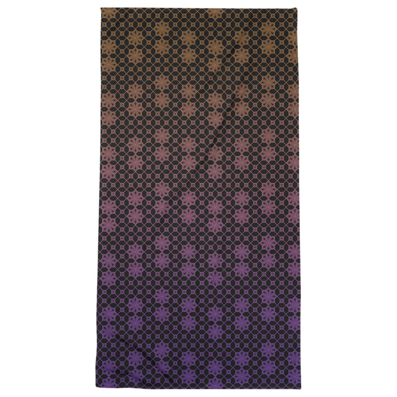 Serviette de plage Lattice, Orange/mauve