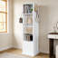 Armoire à bijoux rotative 4 en 1 avec miroir pleine grandeur pour chambre à coucher-1023210407
